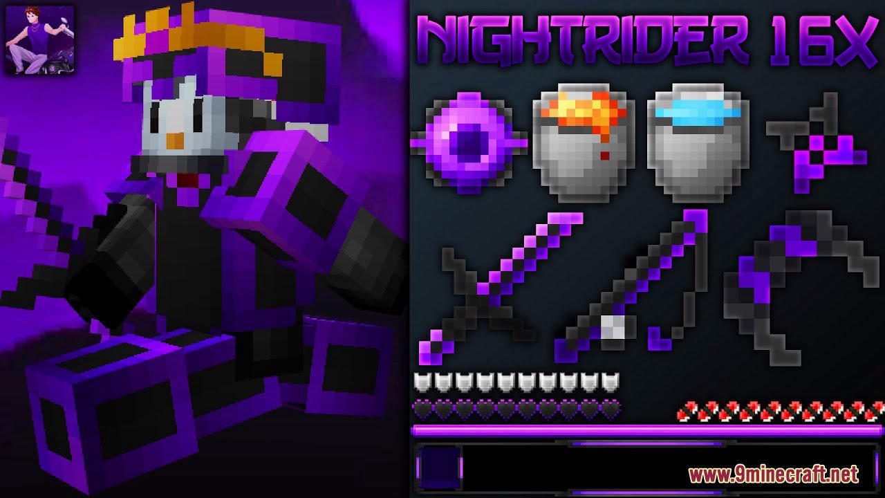 Nightrider Texture Pack (1.8.9) - Bedwars PvP Pack, FPS Boost 1