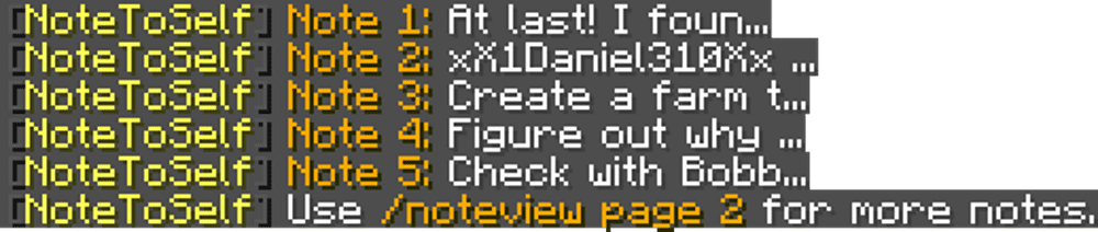 NoteToSelf Plugin (1.12.2) – Bukkit, Spigot, Paper 3