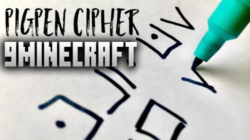 Pig Pen Cipher Mod (1.20.4, 1.19.4) – Minecraft Font Thumbnail