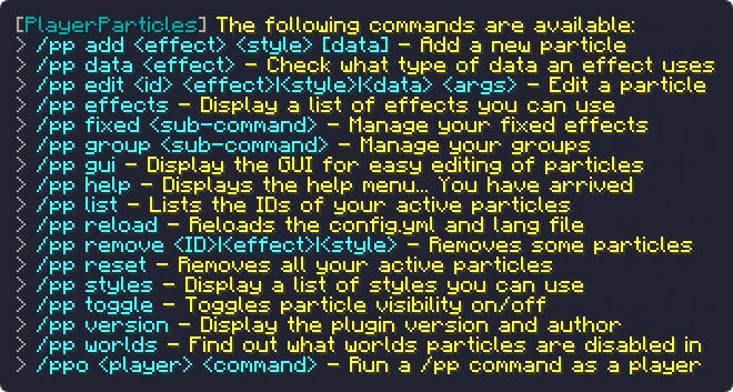 PlayerParticles Plugin (1.20.1, 1.19.4) – Bukkit, Spigot, Paper 3