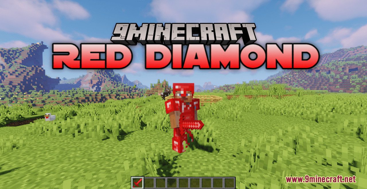 Red Diamond Resource Pack (1.20.6, 1.20.1) - Texture Pack 1