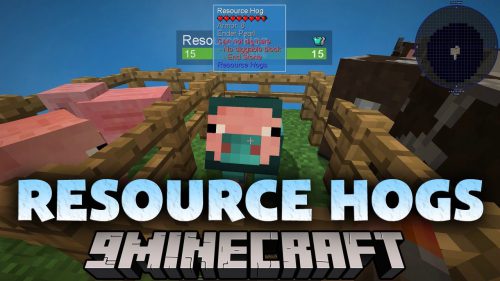 Resource Hogs Mod (1.12.2) – Pig Can Produce Resources Thumbnail