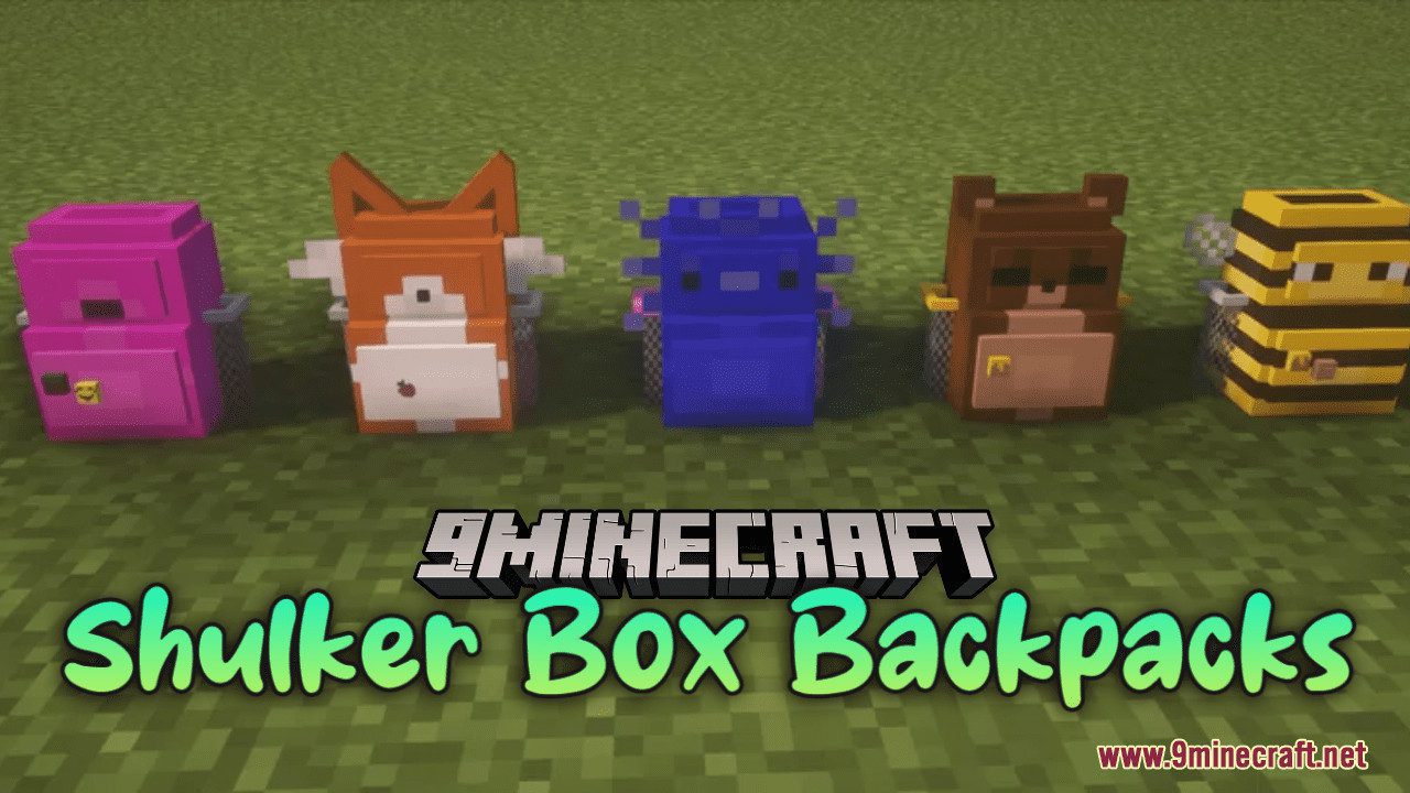 Shulker Box Backpacks Resource Pack (1.20.6, 1.20.1) - Texture Pack 1