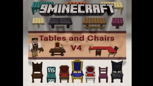 Tables And Chairs Data Pack (1.20.6, 1.20.1) – Tables And Chairs In Minecraft! Thumbnail