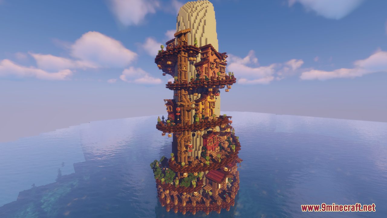 The Last Pillar of Light Map (1.21.1, 1.20.1) - Fantasy-mediterranean Creation 2