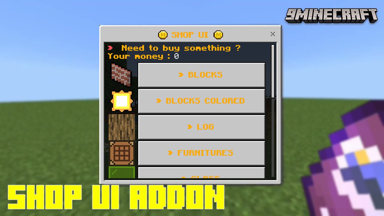 Shop UI Addon (1.20, 1.19) - MCPE/Bedrock Mod 1