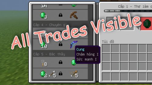 All Trades Visible Texture Pack (1.19) – MCPE/Bedrock Thumbnail