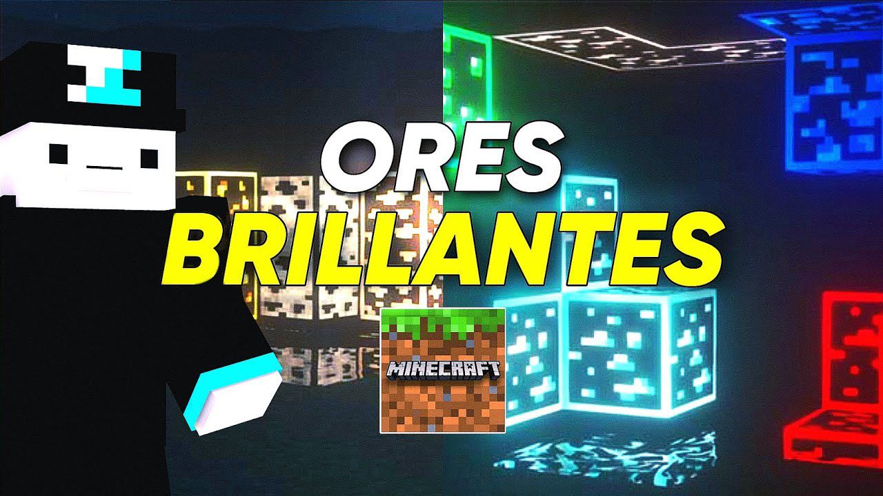 Animated Outlined Ores (1.19) - Ores Brillantes Texture Pack MCPE 1