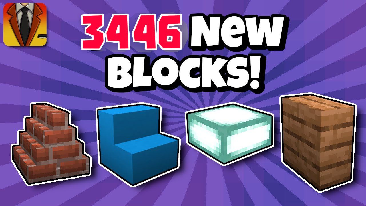 Blockz+ Addon (1.20, 1.19) - 4,421 New Blocks for MCPE/Bedrock 1