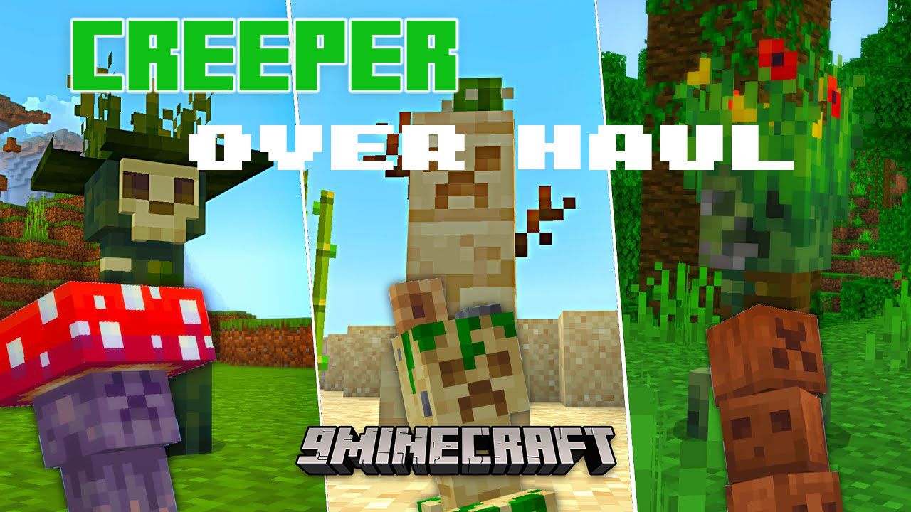 Creeper Overhaul Addon (1.20, 1.19) - MCPE/Bedrock Mod 1