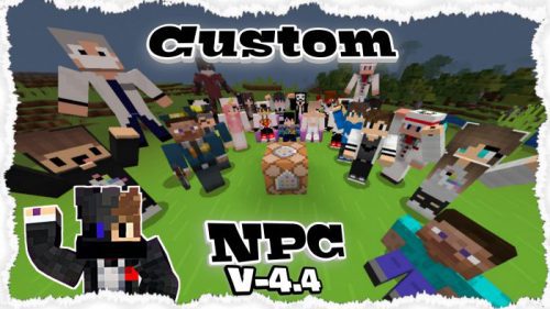 Custom NPCs Addon (1.19) – MCPE/Bedrock Mod Thumbnail