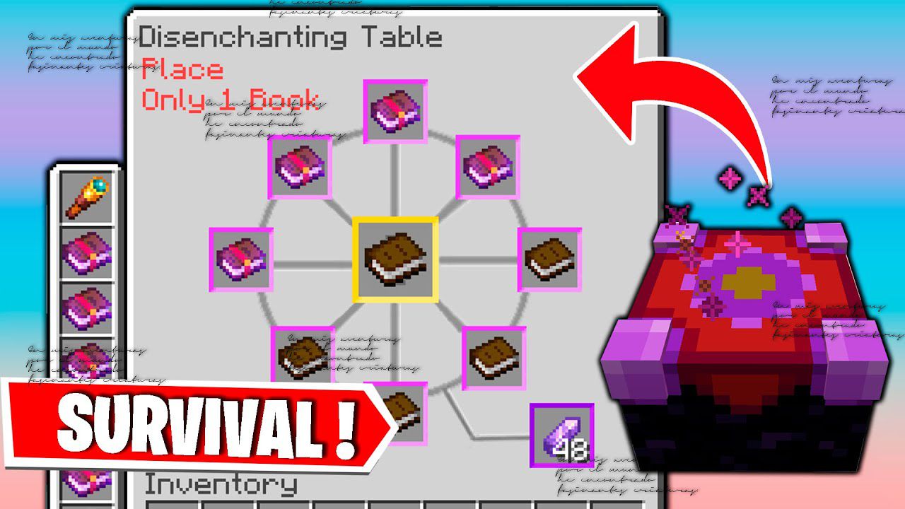 Disenchanter Table Addon (1.20, 1.19) - MCPE/Bedrock Mod 1