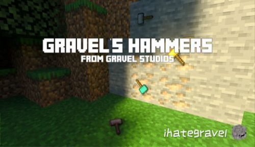 Gravel’s Hammers Addon (1.21, 1.20) – MCPE/Bedrock Mod Thumbnail