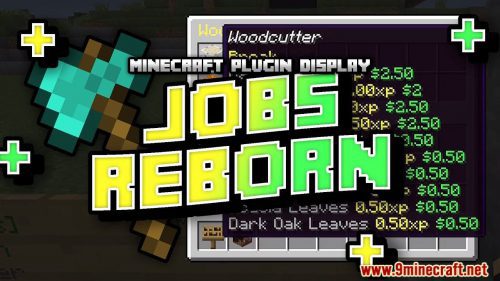 Jobs Reborn Plugin (1.20.1, 1.19.4) – Bukkit, Spigot, Paper Thumbnail