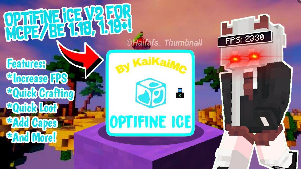 OptiFine Ice Client V3 (1.19) - Increase FPS, Capes, Quick Craft 1