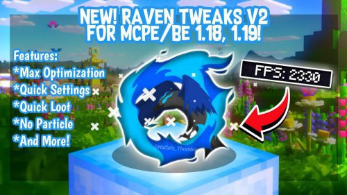 Raven Tweaks Client V2 (1.19) – Fps Boost, Quick Loot, And More! Thumbnail