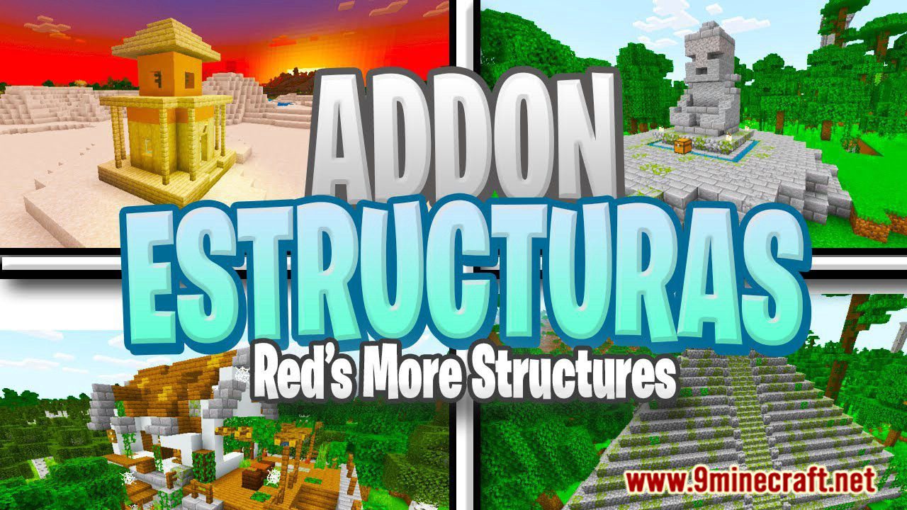 Red's More Structures Addon (1.21, 1.20) - MCPE/Bedrock Mod 1