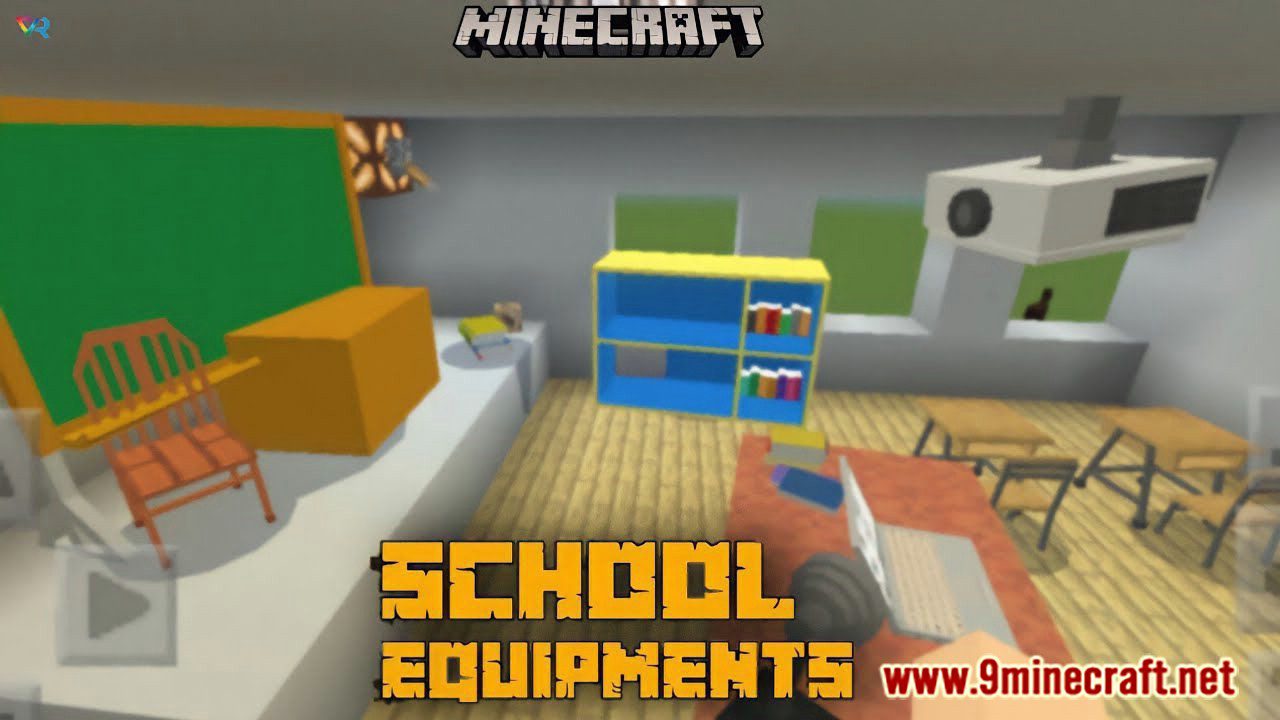 School Equipment Addon (1.19) - MCPE/Bedrock Mod 1