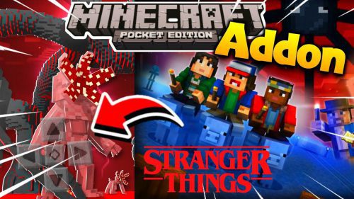 Stranger Things Addon (1.20, 1.19) – MCPE/Bedrock Mod Thumbnail