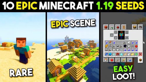Top 10 Epic Seeds You Need to Try Minecraft 1.19.4, 1.19.2 – Bedrock Edition + Java Thumbnail