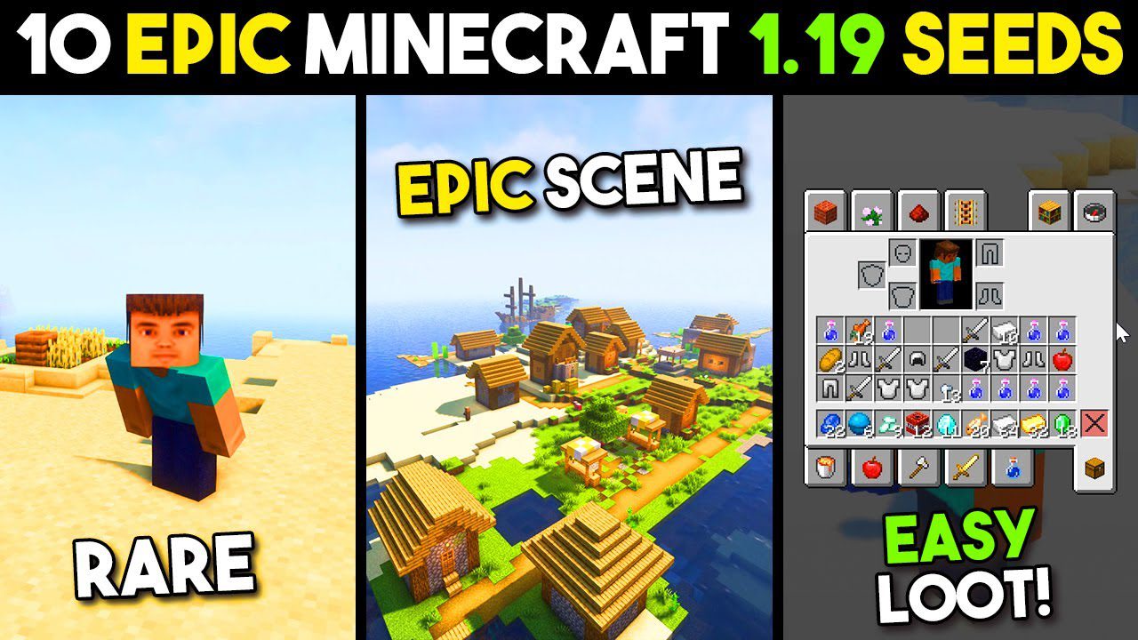 Top 10 Epic Seeds You Need to Try Minecraft 1.19.4, 1.19.2 – Bedrock Edition + Java 1