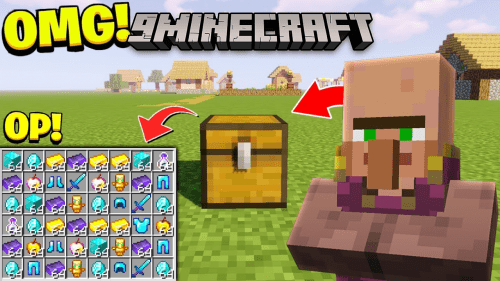 Villagers Chests Contain Op Loots Data Pack (1.20.6, 1.20.1) – Villagers Chests Are Op! Thumbnail