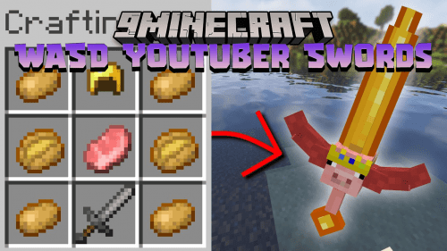 WASD YouTuber Swords Data Pack (1.20.6, 1.20.1) – Youtuber’s Custom Swords In Minecraft! Thumbnail