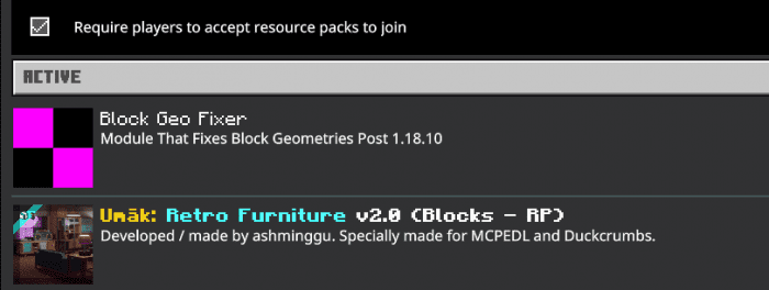 Umäk: Retro Furniture Addon (1.19) - MCPE/Bedrock Mod 23