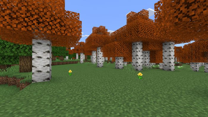 Autumn Birch Texture Pack (1.19) - MCPE/Bedrock 2