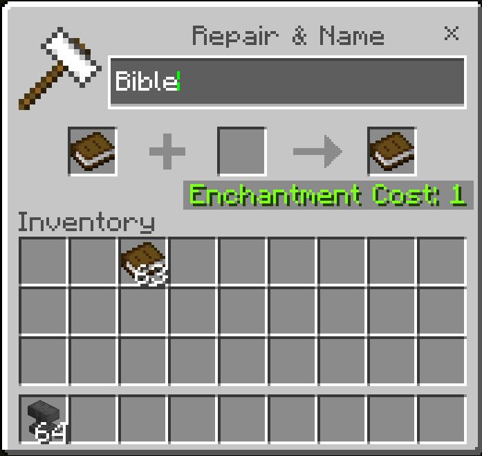 Bible Addon (1.19) - MCPE/Bedrock Mod 2