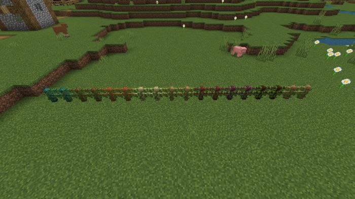 Vine Covered Fences Addon (1.20, 1.19) - MCPE/Bedrock Mod 3