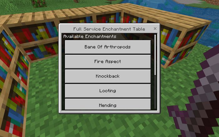 Full Service Enchanting Addon (1.19) - MCPE/Bedrock Mod 16