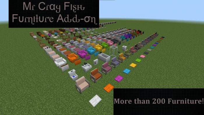 MrCrayfish's Furniture Addon (1.19) - MCPE/Bedrock Mod 6