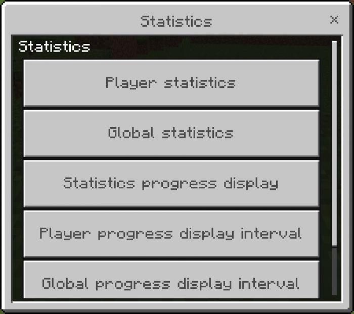 Statistics Addon (1.19) - MCPE/Bedrock Mod 6