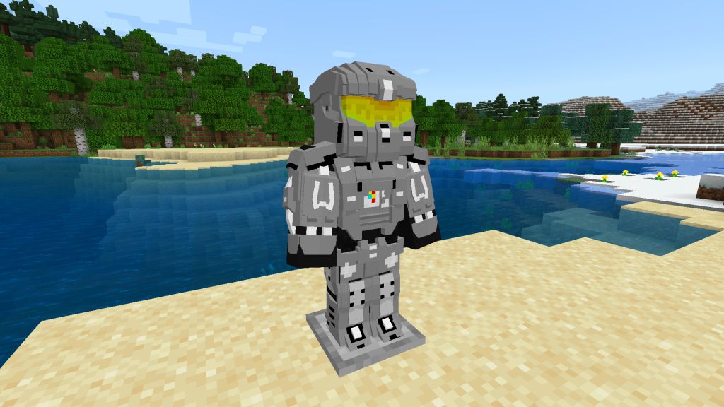 HaloCube Addon (1.19) - MCPE/Bedrock High Tech Armor Mod 8