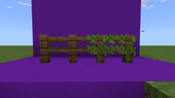 Vine Covered Fences Addon (1.20, 1.19) - MCPE/Bedrock Mod 10