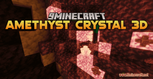 Amethyst Crystal 3D Resource Pack (1.20.6, 1.20.1) – Texture Pack Thumbnail