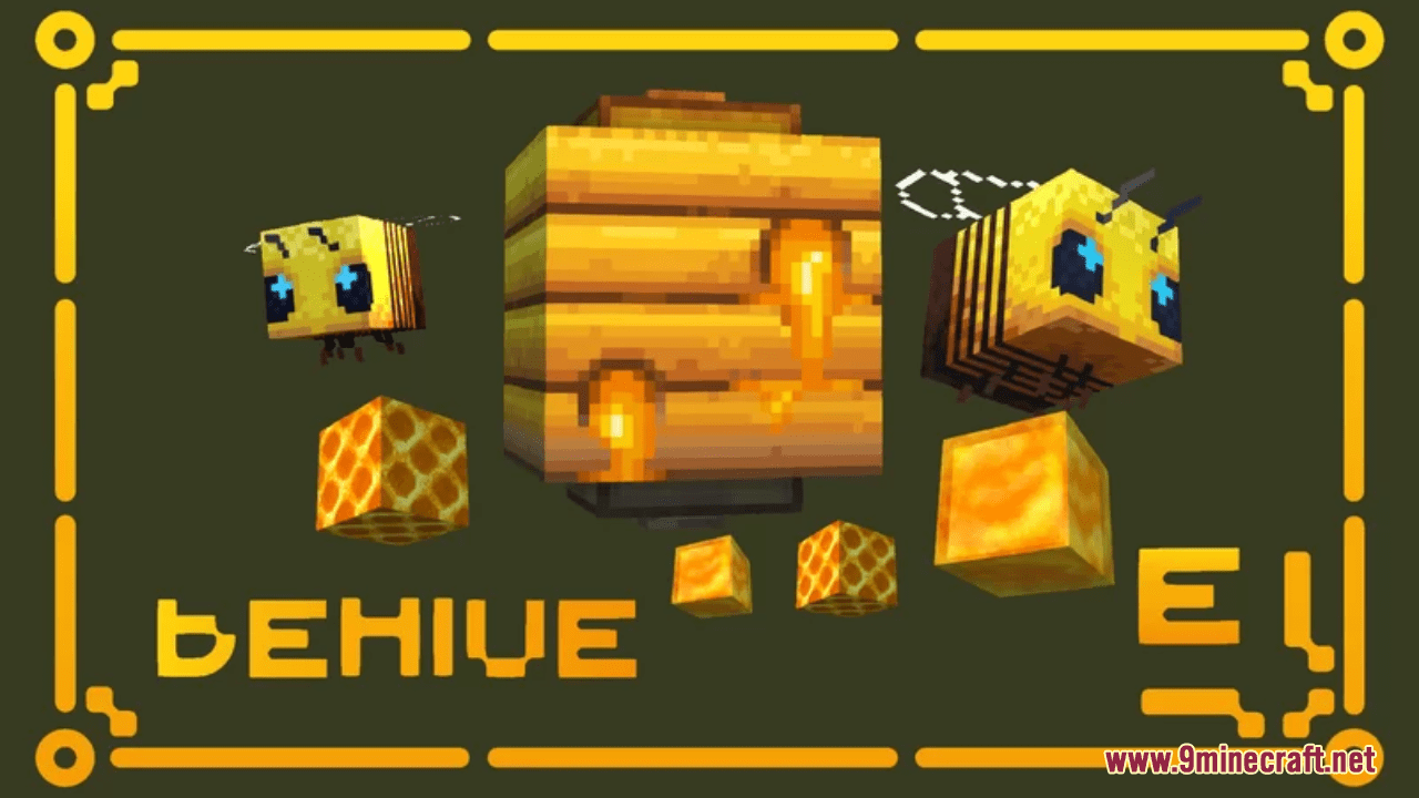 Better BeeHive 3D Resource Pack (1.20.6, 1.20.1) - Texture Pack 1