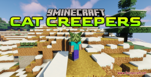 Cat Creepers Resource Pack (1.20.6, 1.20.1) – Texture Pack Thumbnail