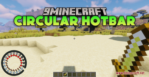 Circular Hotbar Resource Pack (1.20.6, 1.20.1) – Texture Pack Thumbnail