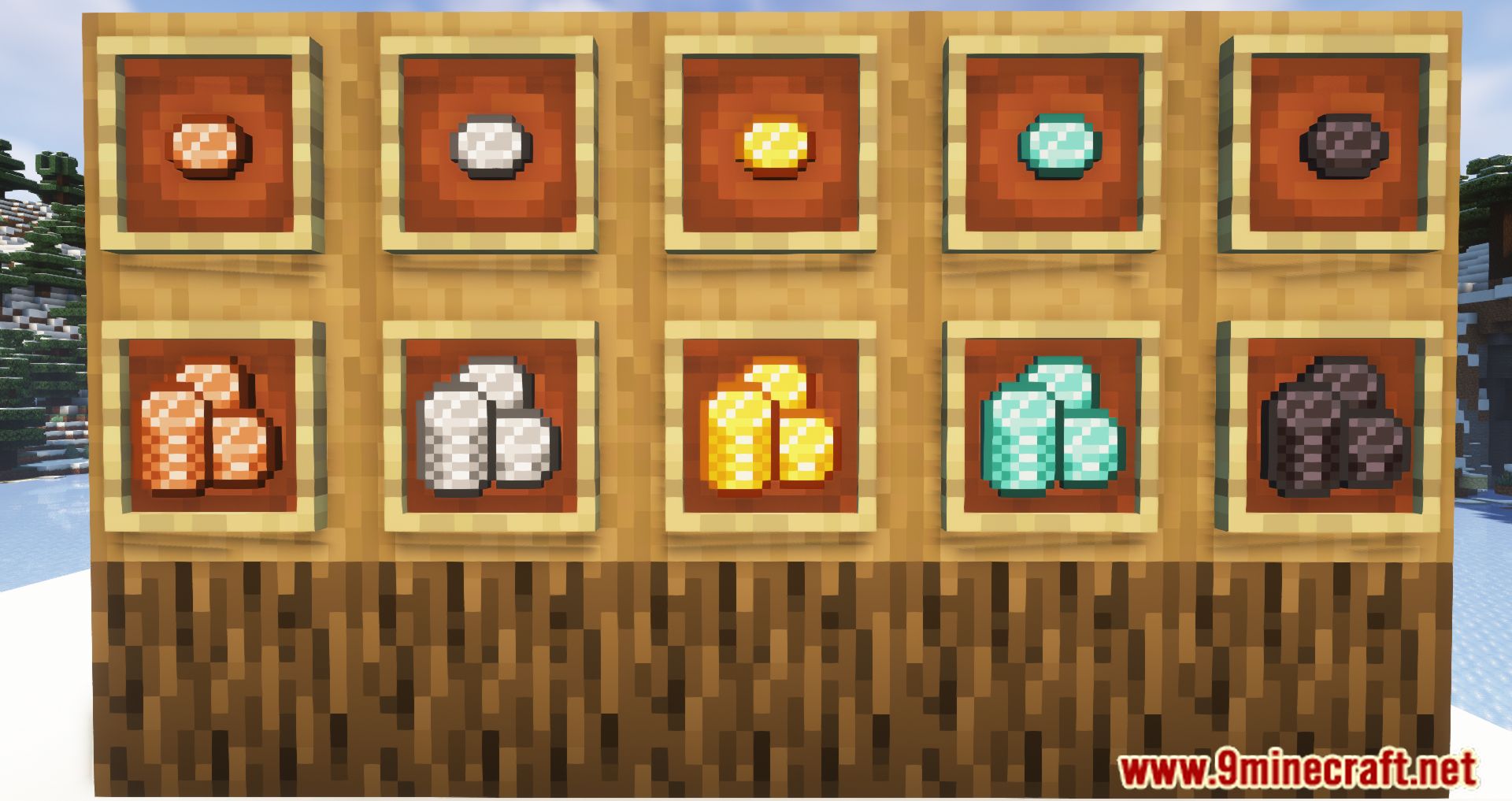 Coins JE Mod (1.20.4, 1.19.4) - New Exchange Currency System 2