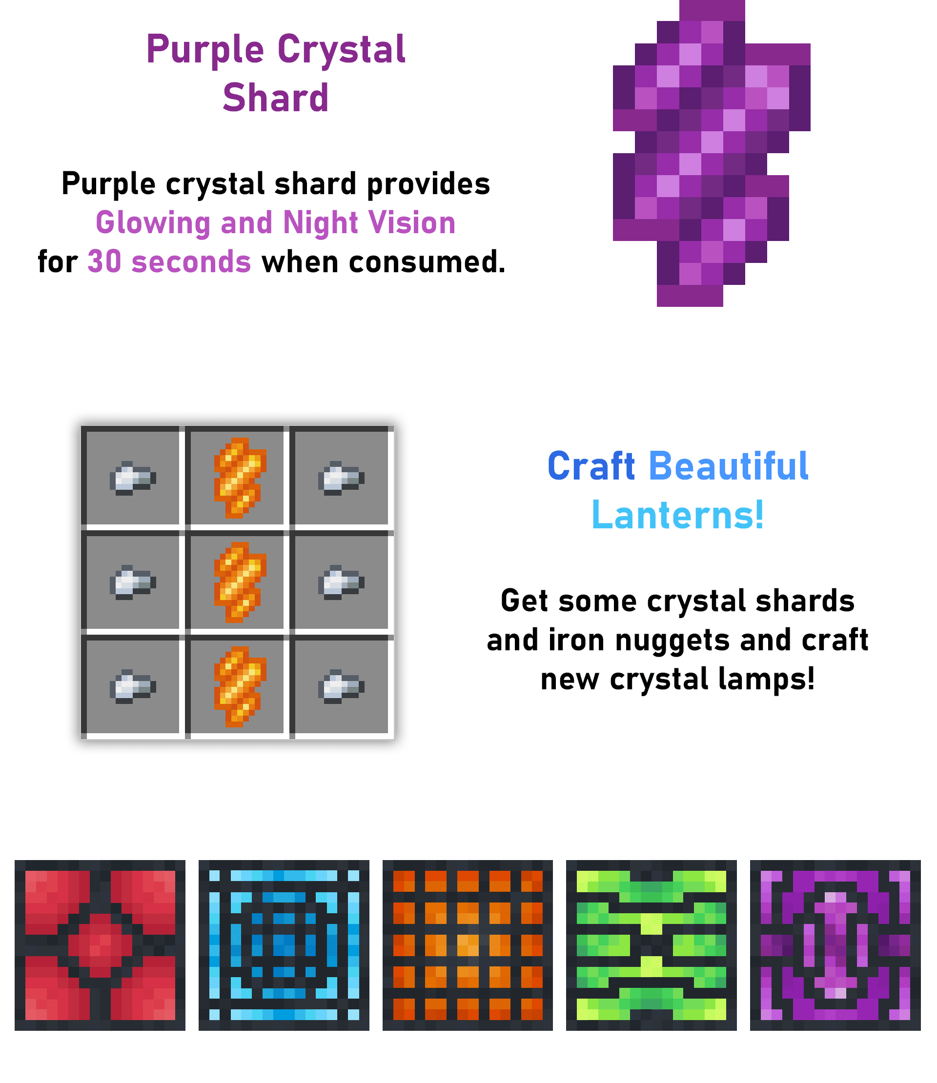 Effective Crystals Mod (1.19.2) - New Crystal Lamps 5