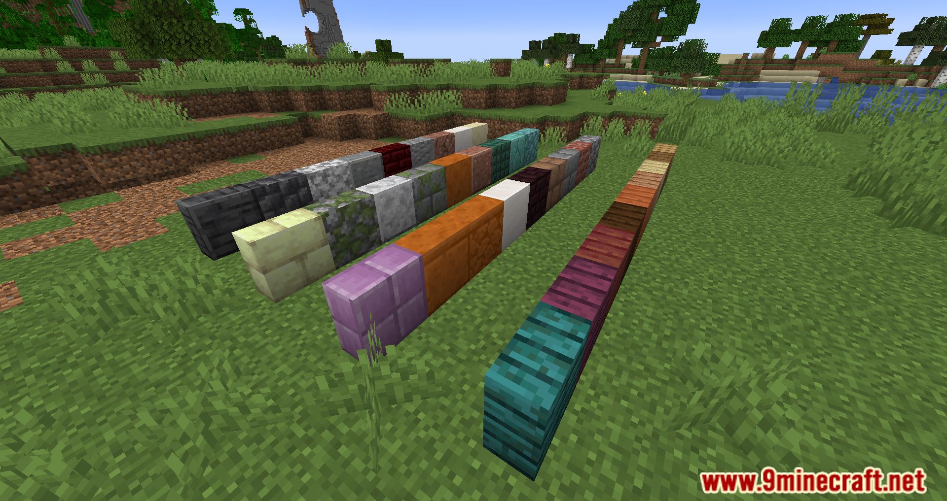 Enchanted Vertical Slabs Mod (1.21, 1.20.1) - More Blocks To Build 3