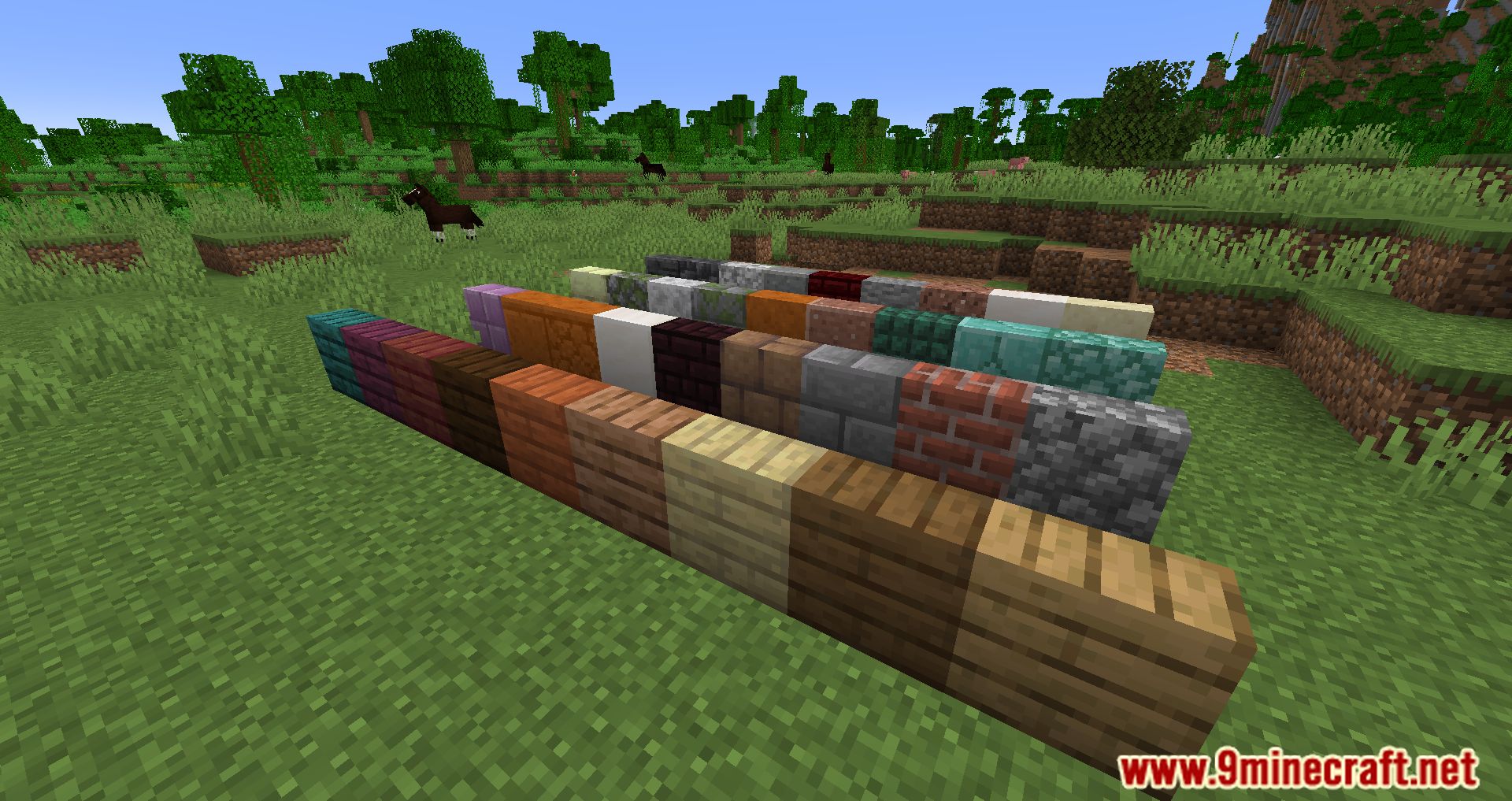 Enchanted Vertical Slabs Mod (1.21, 1.20.1) - More Blocks To Build 10