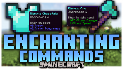 Enchanting Commands Mod (1.20.4, 1.19.4) – Easier Way To Enchant Equipment Thumbnail