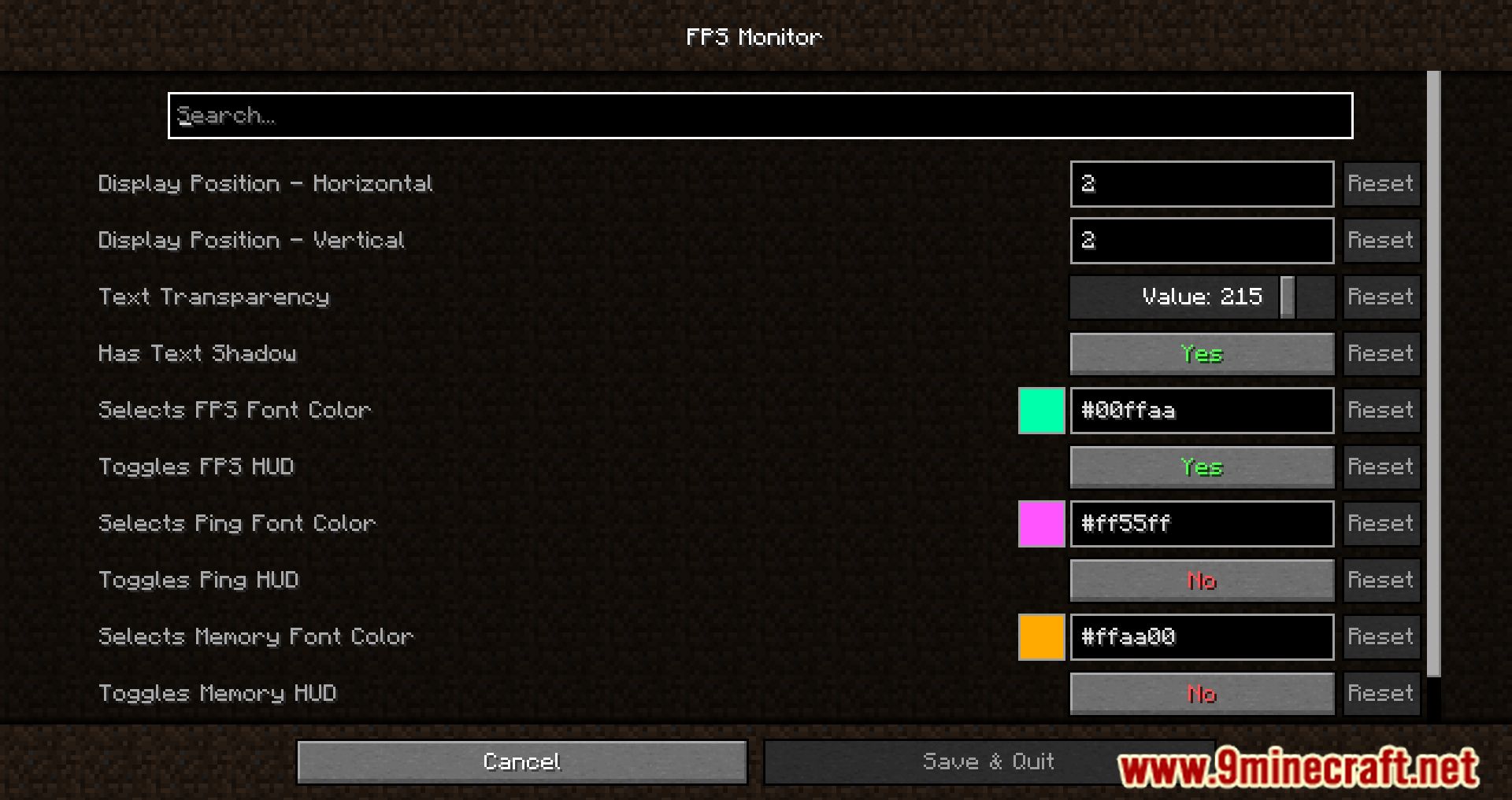 FPS Monitor Mod (1.20.1, 1.19.4) - Display Game Information 3