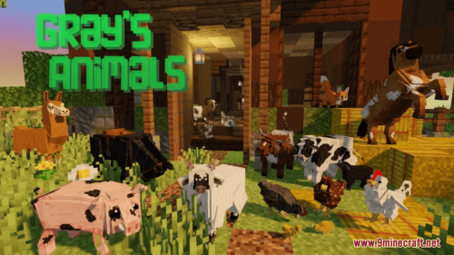 Gray’s Animal Resource Pack (1.20.6, 1.20.1) – Texture Pack Thumbnail