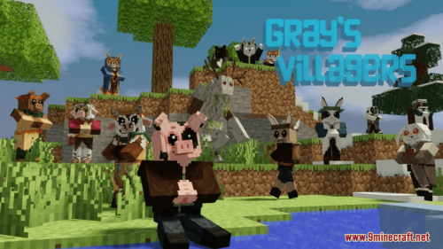 Gray’s Villagers Resource Pack (1.20.6, 1.20.1) – Texture Pack Thumbnail
