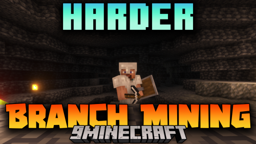 Harder Branch Mining Mod (1.20.6, 1.20.1) – New Mechanics To The Game Thumbnail