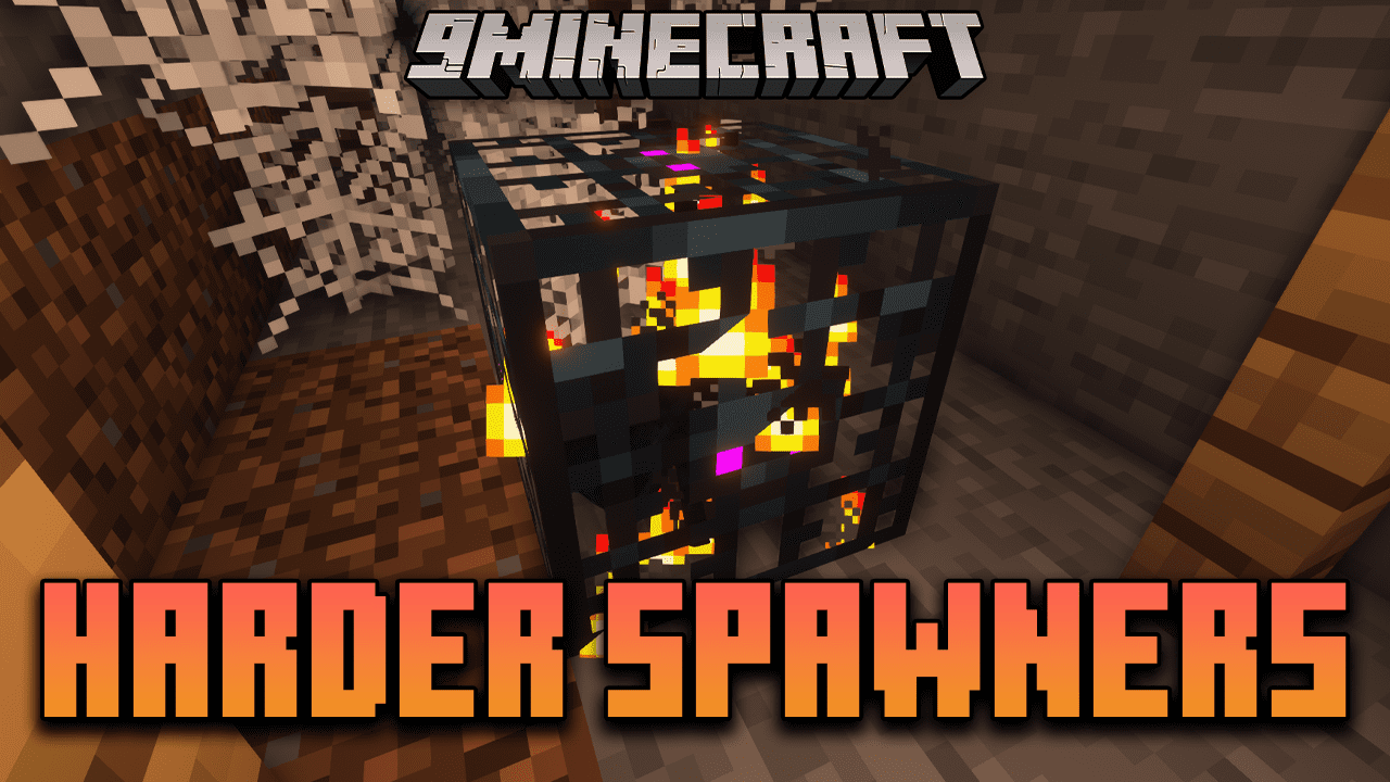 Harder Spawners Mod (1.20.4, 1.19.4) – New Mechanism Of The Spawner Cage Thumbnail